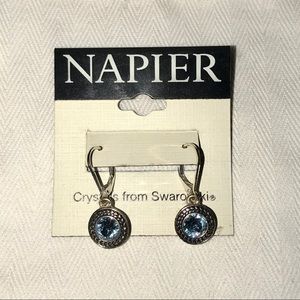 Swarovski Crystal Birthstone Aquamarine Earrings